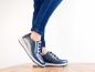 Preview: Varomed Damen Sneaker Daker mit Schürung und Reißverschluss marine